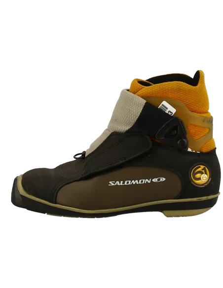Salomon 616 Grau / Gelb Nordische Skischuhe