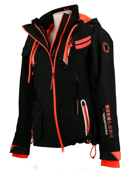 Superdry Ultimate Snow Action Black Ski Jacket Superdry Ultimate Snow Action Black Ski Jacket