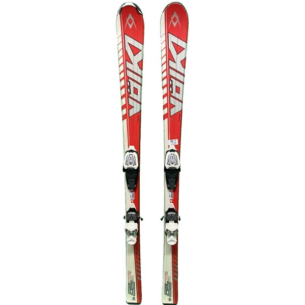 Pack Ski Junior Volkl Racetiger Gs RougeBlanc + Fixations