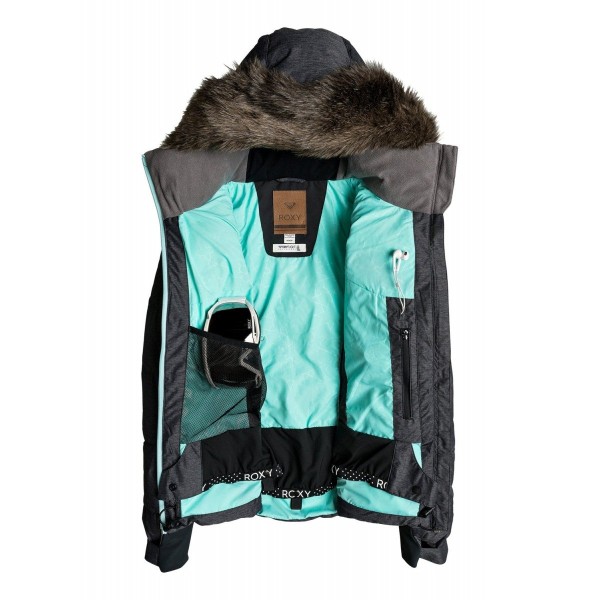 Giacca da sci Roxy Snowstorm grigio scuro ROXY - 3