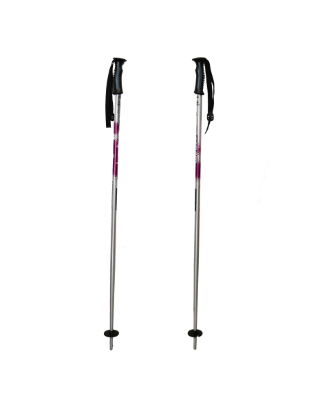 Wed'ze Junior Aluminum Ski Poles 90 - 105 cm Silver WEDZE - 1 Wed'ze Junior Aluminum Ski Poles 90 - 105 cm Silver WEDZE - 1