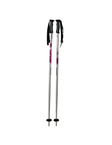 Wed'ze Junior Aluminum Ski Poles 90 - 105 cm Silver WEDZE - 2 Wed'ze Junior Aluminum Ski Poles 90 - 105 cm Silver WEDZE - 2