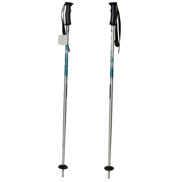 Wed'ze Junior Aluminum Ski Poles 90 - 105 cm Silver