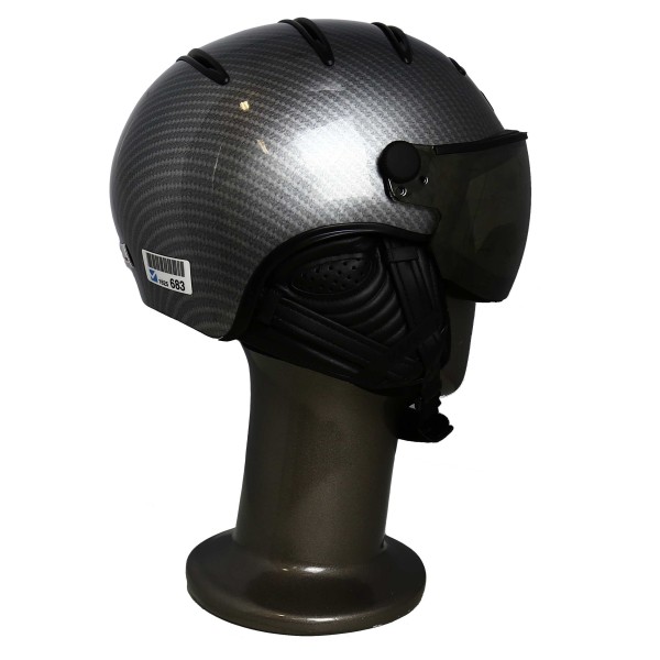 Casque De Ski Kask Elite Visor Photo Carbon + Black - Silver Mirror Visor