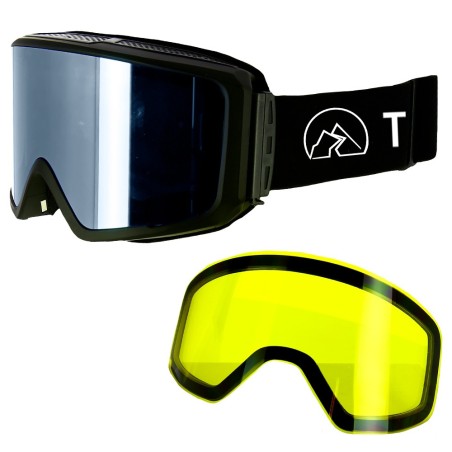 Gafas Esquí Torrent HB190A Negro Azul + Lente Extra Amarillo