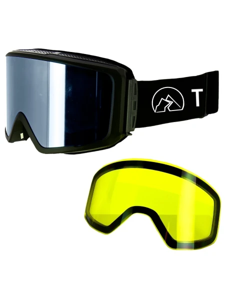 Masque de Ski Torrent HB190A Black Blue + Extra Lens Yellow Masque de Ski Torrent HB190A Black Blue + Extra Lens Yellow
