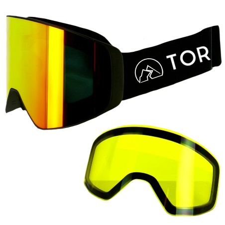Gafas Esquí Torrent HB197C Negro + Lente Extra Amarillo