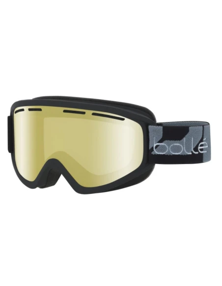 Maschera da sci Bollé Schuss Matt Black / Lemon Gun Mirror  - 1
