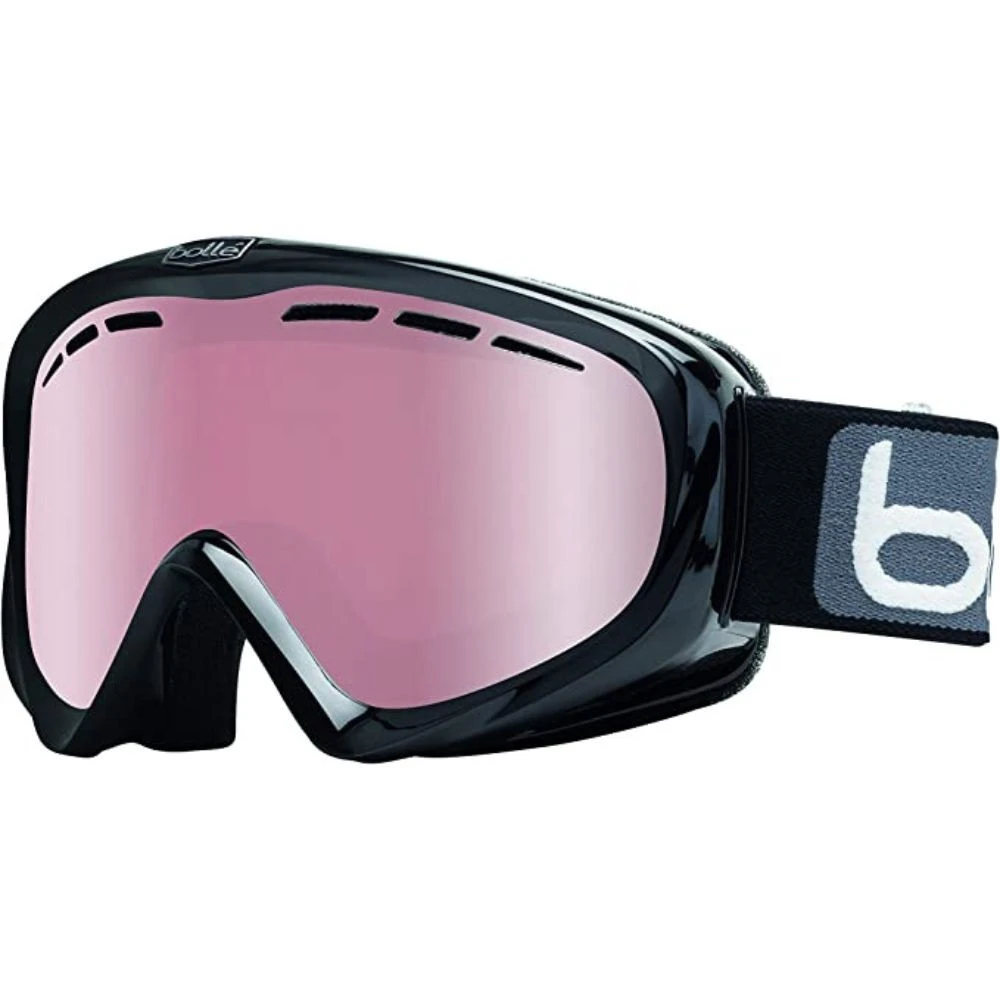 Skibrille Bollé Y6 OTG Schwarz / Rosa verspiegelt  - 1