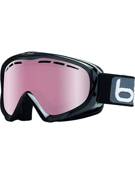 Skibrille Bollé Y6 OTG Schwarz / Rosa verspiegelt  - 1
