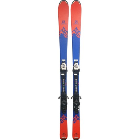Pack Ski Salomon Qst Max Junior Blau / Orange + Bindungen Atomic SALOMON - 1