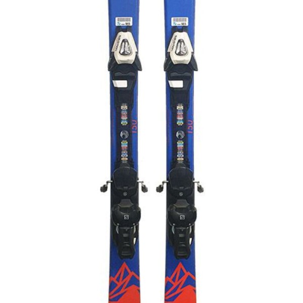 Pack Ski Salomon Qst Max Junior Blue  Orange + Fixations Atomic