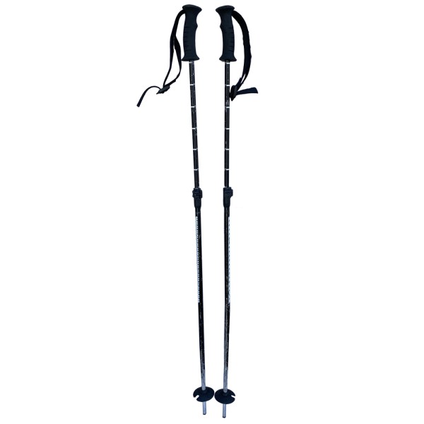 Junior Telescopic Ski Poles K2 Black